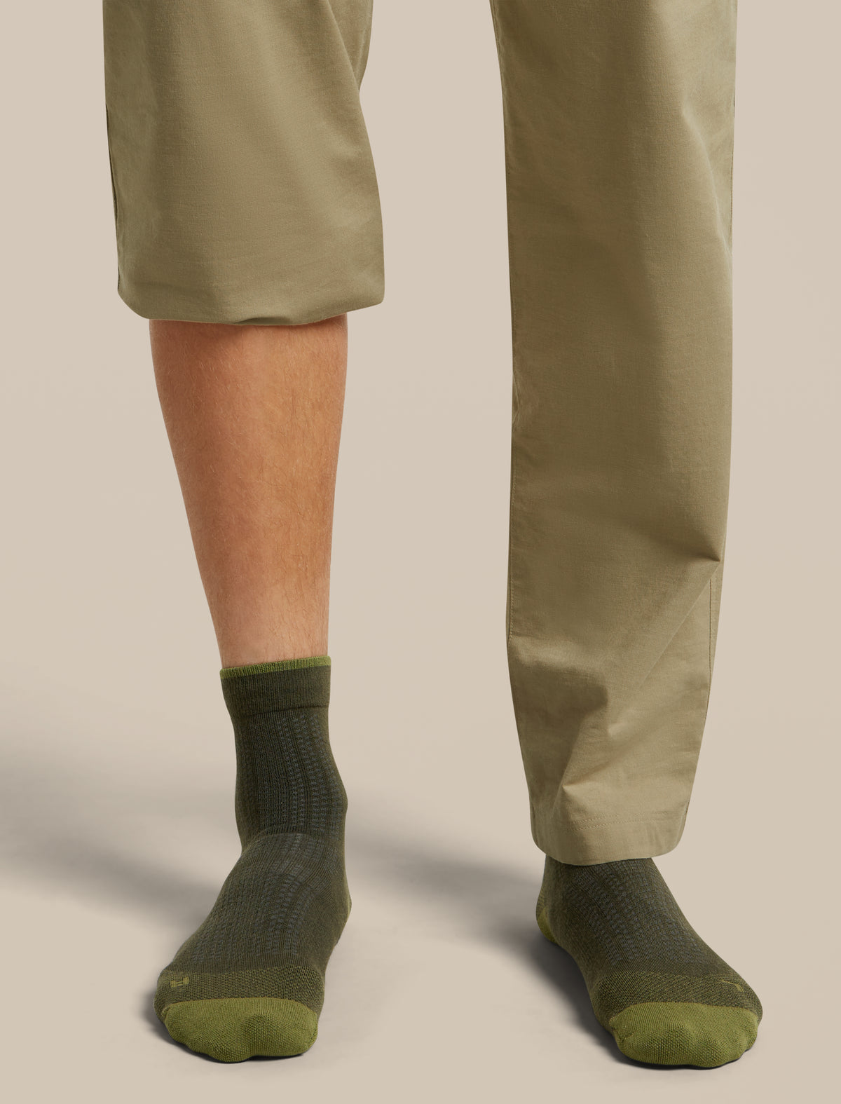 Men Hike+ Quarter Socks Dk Loden/Sphagnum - 2