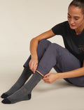 Women's Merino Hike+ Ultralight Crew Socks Obsidian/black - 2