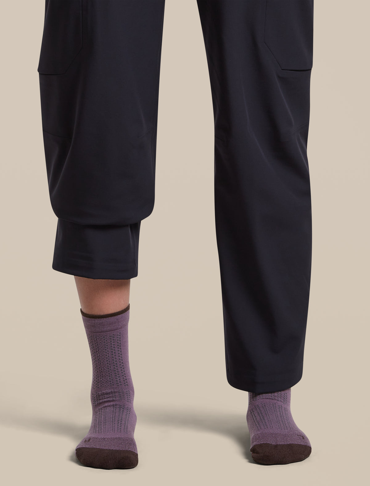 Women Hike+ Quarter Socks Grey Plum/Bittersweet - 2