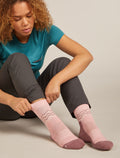 Women's Women Hike+ Crew Socks Blush/Summit - 2