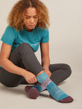 Women's Women Hike+ Crew Socks Topaz/Java - 2