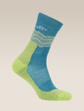Men's Men Hike+ Crew Socks Topaz/Peridot - 4