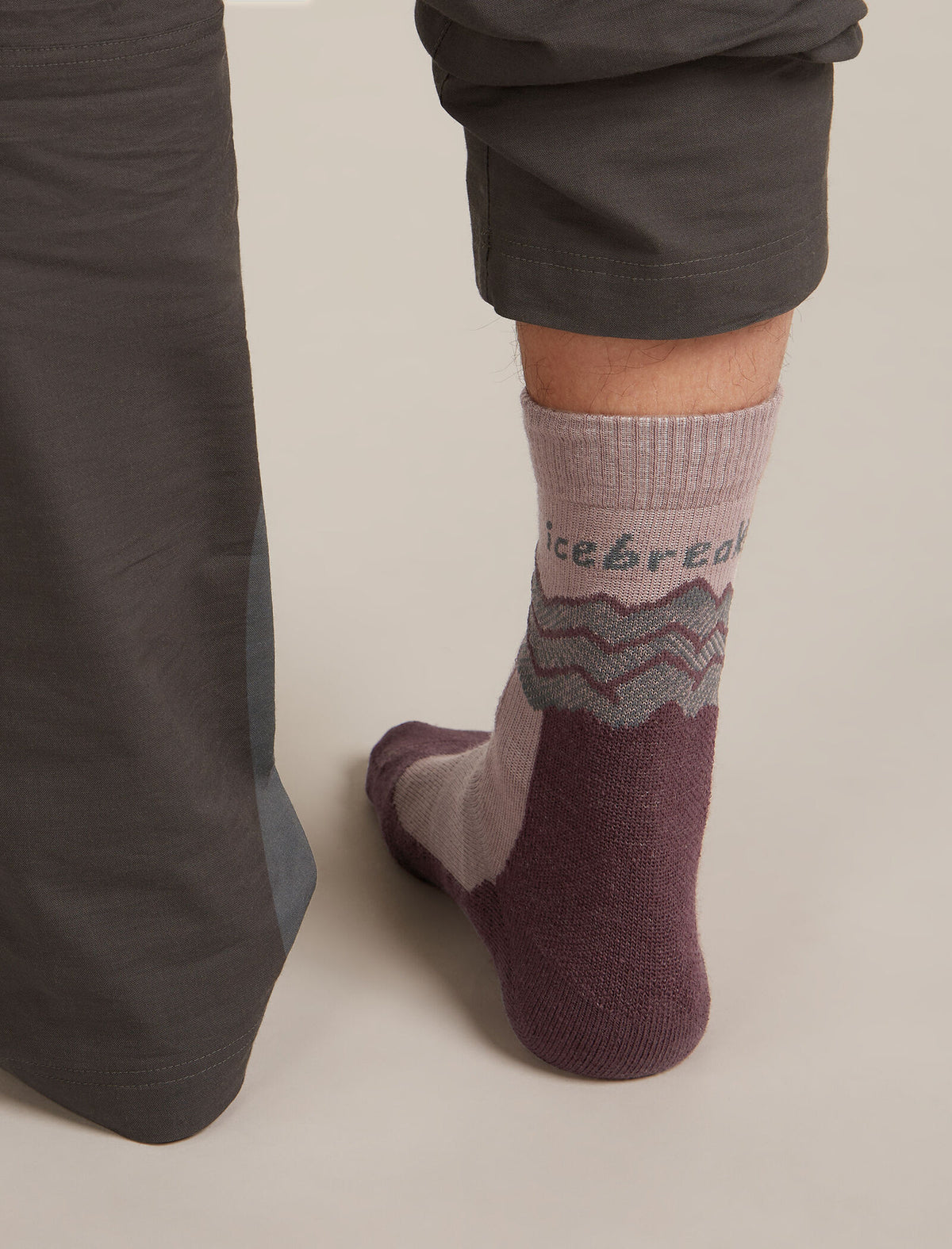 Men's Men Hike+ Crew Socks Across the Peaks Summit/Java - 1