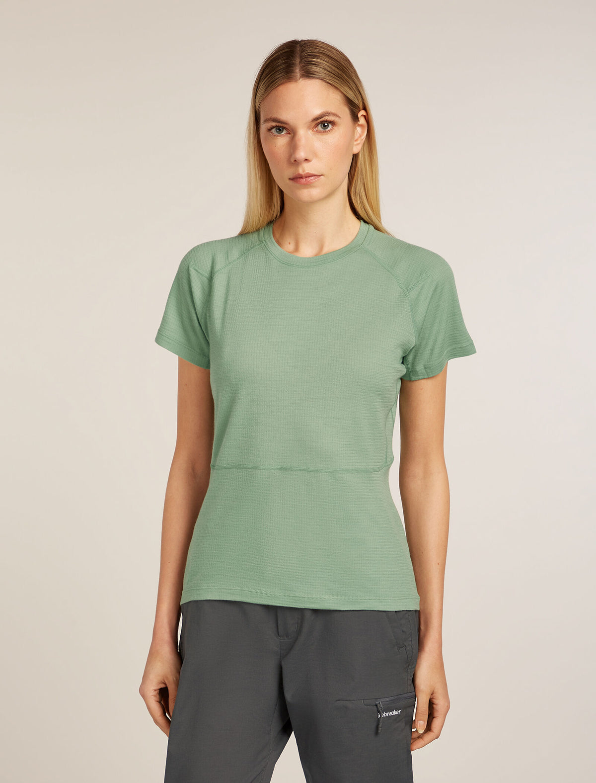 Women's 200 Waffle Elevation T-shirt Seaglass - 1