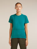 200 Waffle Elevation T-Shirt Tidal Teal - 1