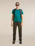 200 Waffle Elevation T-Shirt Tidal Teal - 4