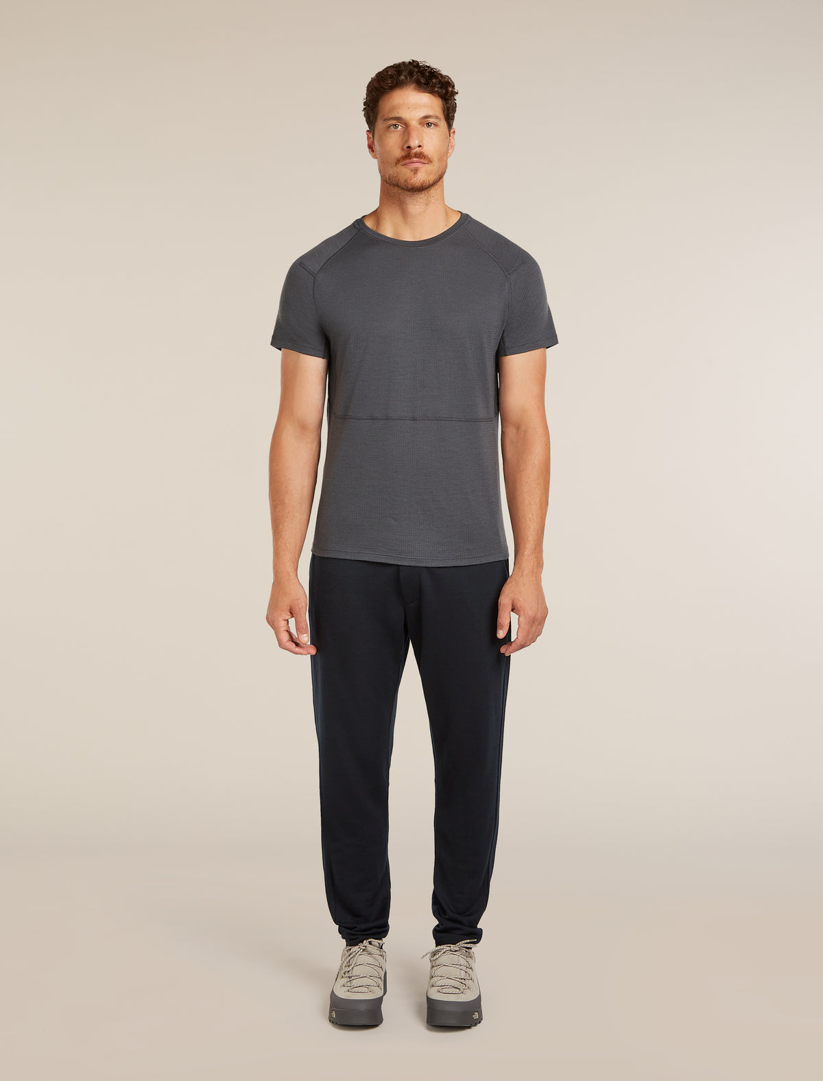 Men's 200 Waffle Elevation T-shirt Obsidian - 3