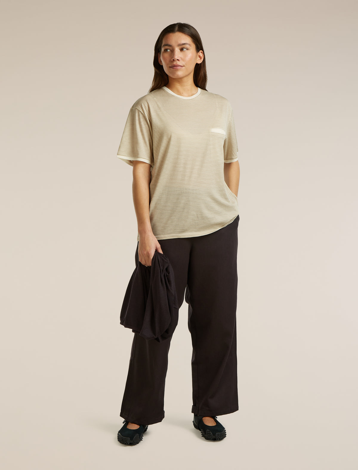 150 T-Shirt Stripe Flagstone/Chalk/S - 8