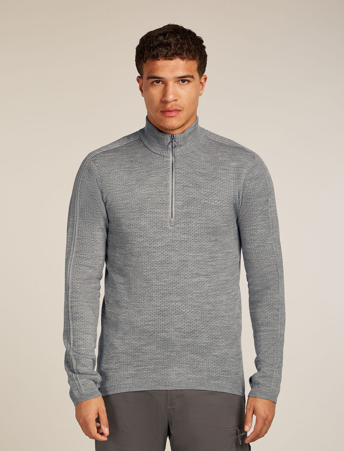 Men's 300 Anniversary Original Half Zip Top Metro hthr - 1