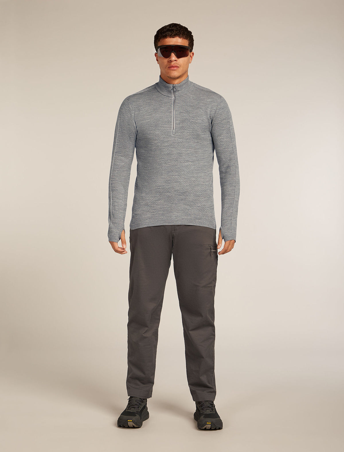 Men's 300 Anniversary Original Half Zip Top Metro hthr - 4