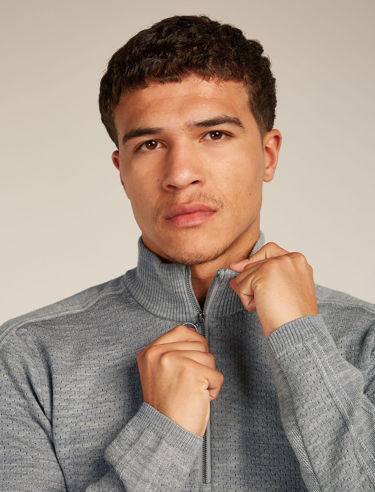 Men's 300 Anniversary Original Half Zip Top Metro hthr - 6
