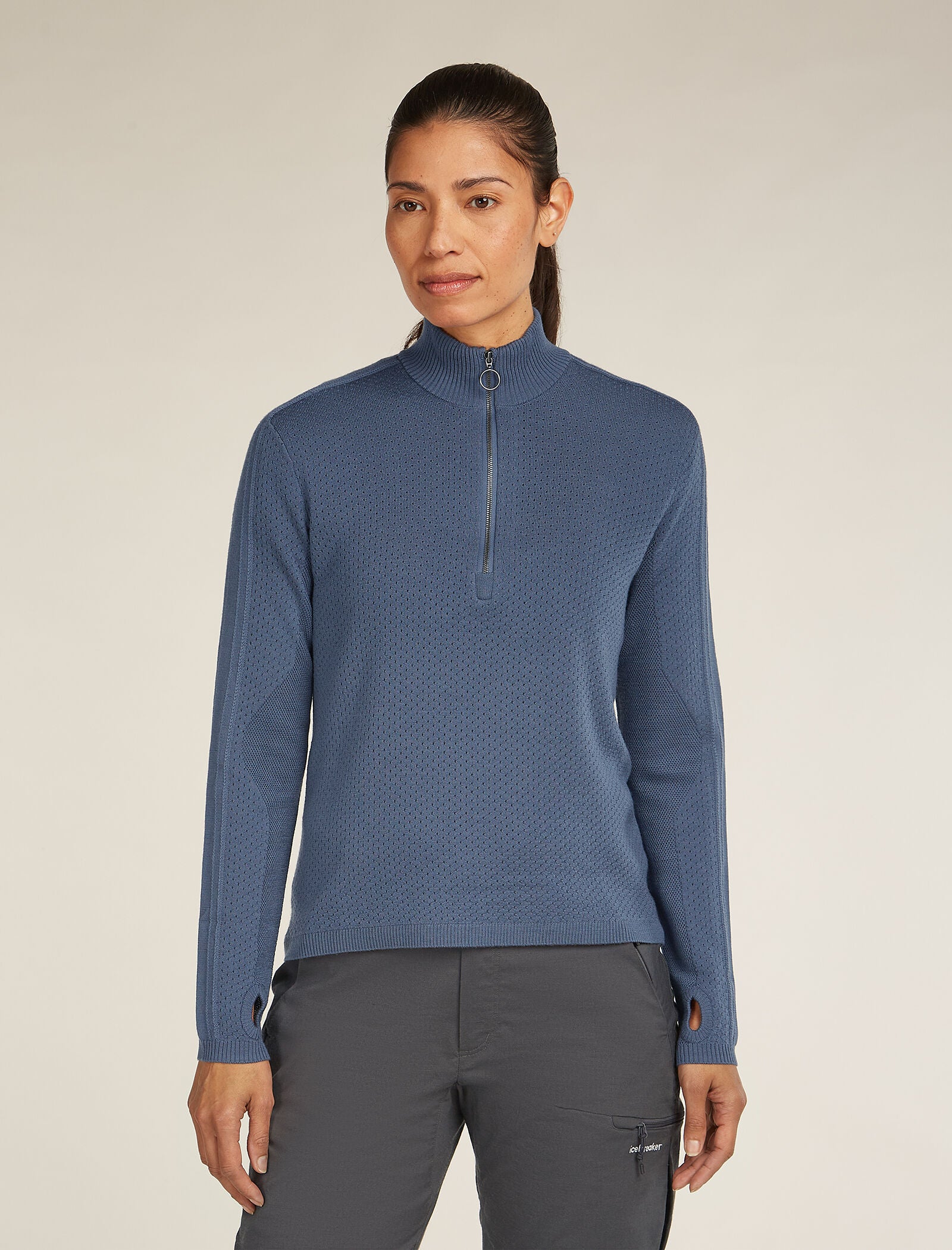 Women's Merino icebreaker Anniversary Original Long Sleeve Half
