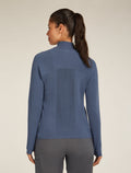 Maglia a maniche lunghe con mezza zip in lana merino icebreaker Anniversary Original Donna  - 3