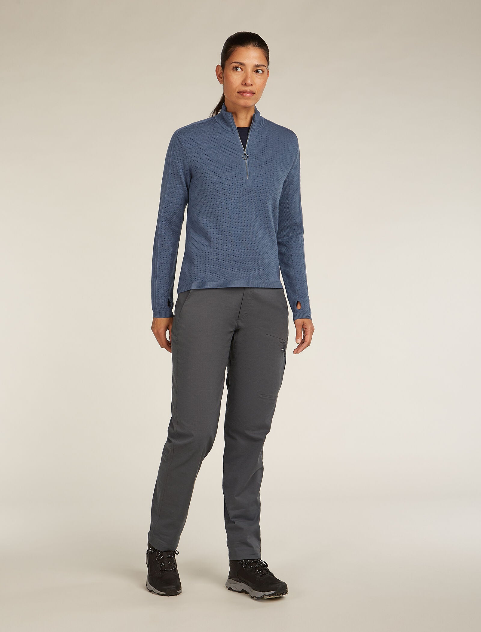 Women's Merino icebreaker Anniversary Original Long Sleeve Half