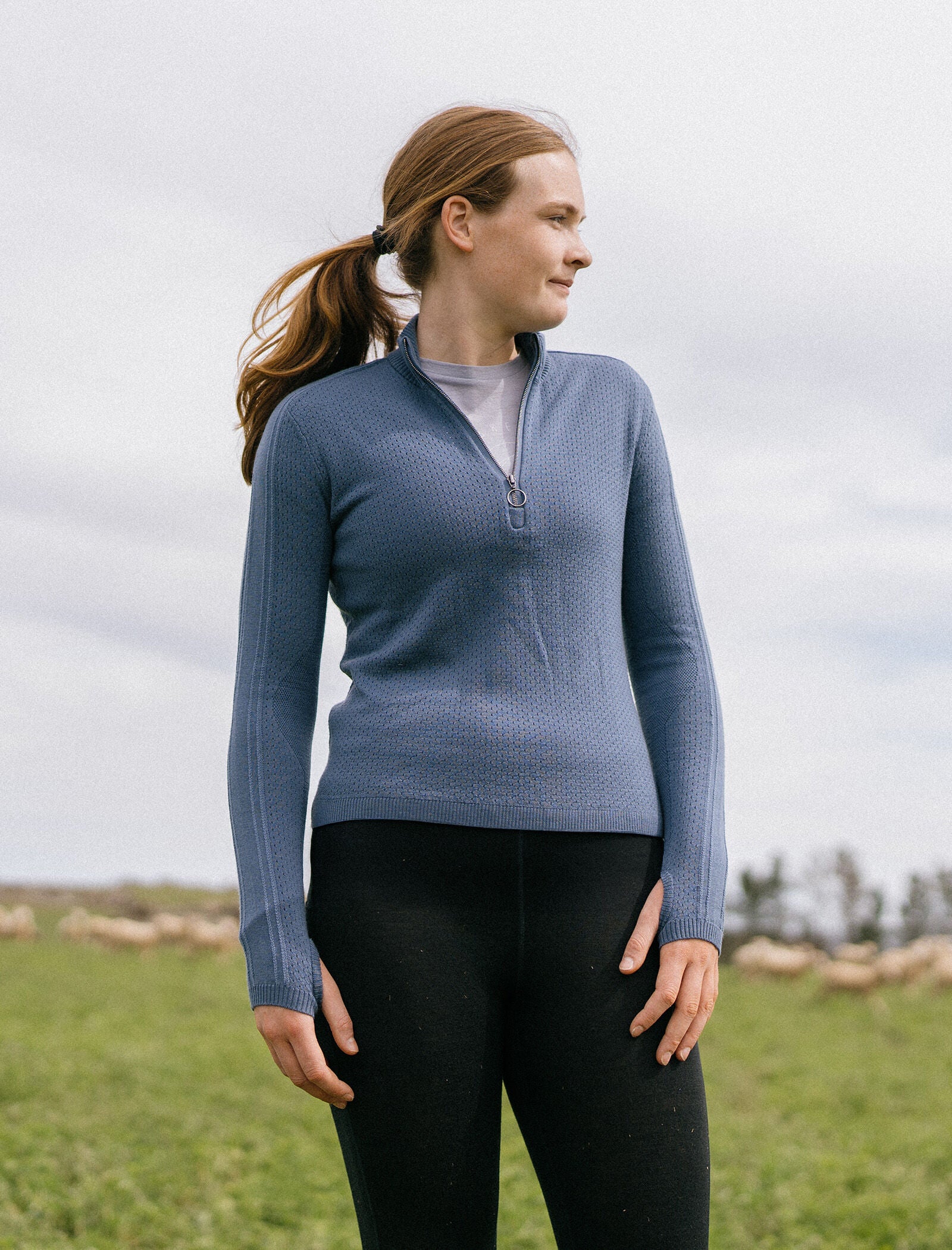 Women's Merino icebreaker Anniversary Original Long Sleeve Half