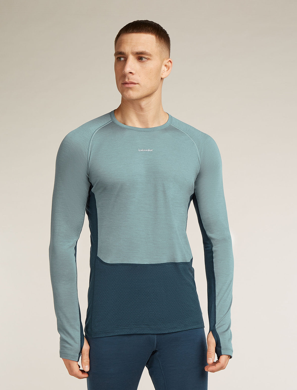 Maglia termica girocollo a maniche lunghe in misto lana merino 125 ZoneKnit™ Uomo  - 1