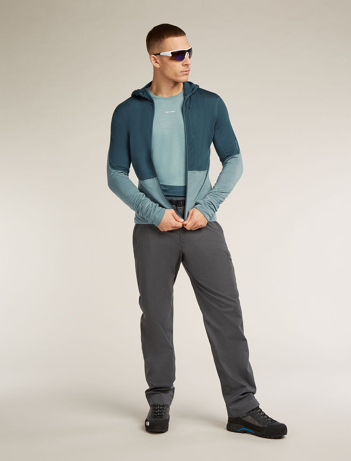 Maglia termica girocollo a maniche lunghe in misto lana merino 125 ZoneKnit™ Uomo  - 4