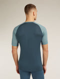 Men's Merino Blend 125 ZoneKnit™ Short Sleeve Crew Thermal Top Abyss/blue ash - 2