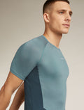 Men's Merino Blend 125 ZoneKnit™ Short Sleeve Crew Thermal Top Abyss/blue ash - 6
