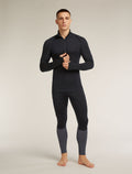 Men's Merino Blend 125 ZoneKnit™ Long Sleeve Half Zip Thermal Top Black - 4