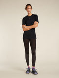 Women's Merino Blend 125 ZoneKnit™ Short Sleeve Crew Thermal Top Black - 3