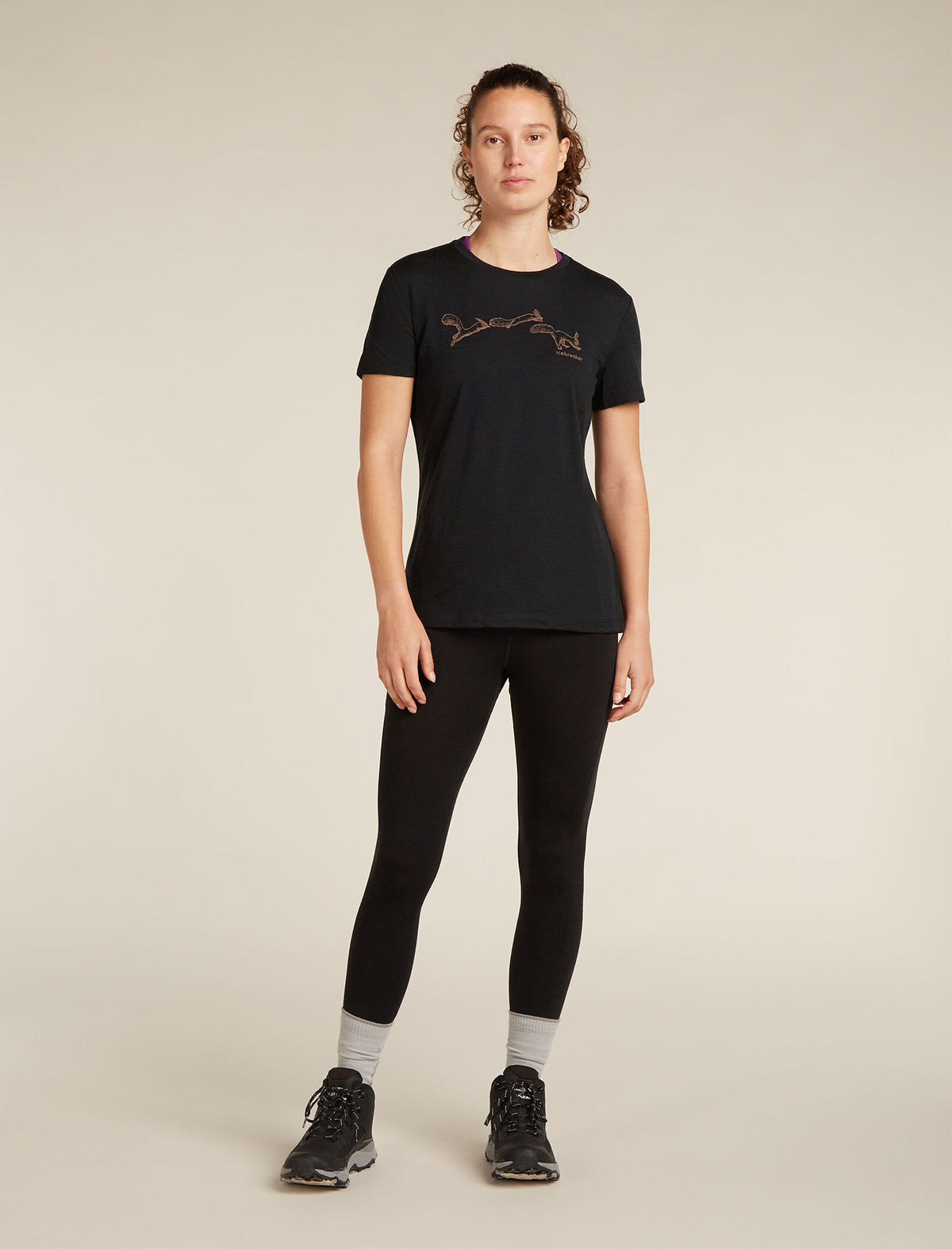 Merino 150 Tech Lite Kurzarm T-Shirt Airbourne Squirrel Damen  - 3