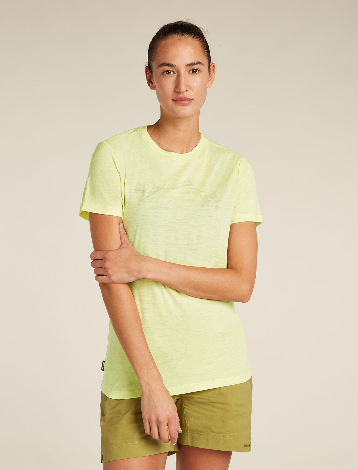 Merino 150 Tech Lite Kurzarm T-Shirt Airbourne Squirrel Damen  - 1