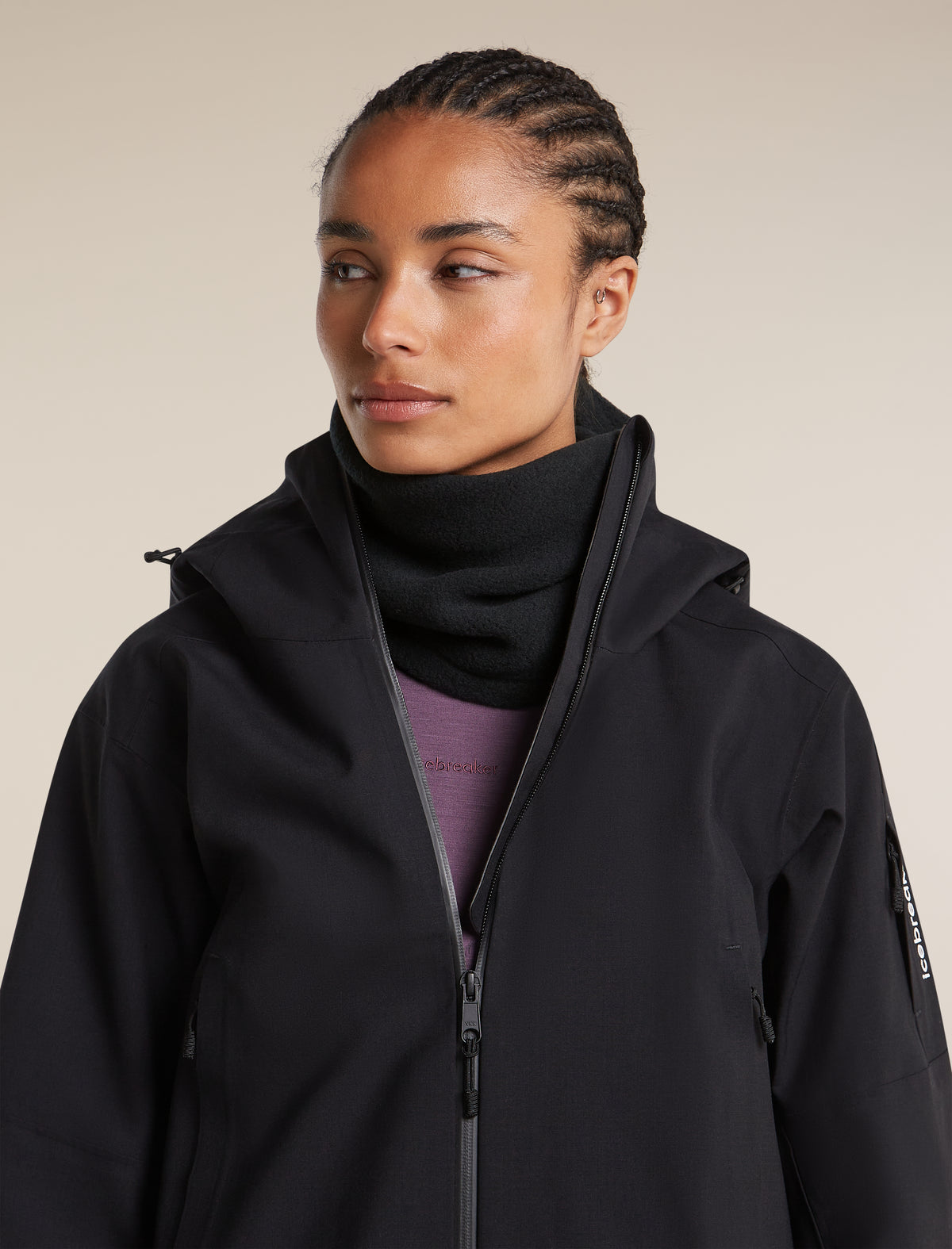 Braga para el cuello 800 RealFleece™ Classic Pile Black - 5