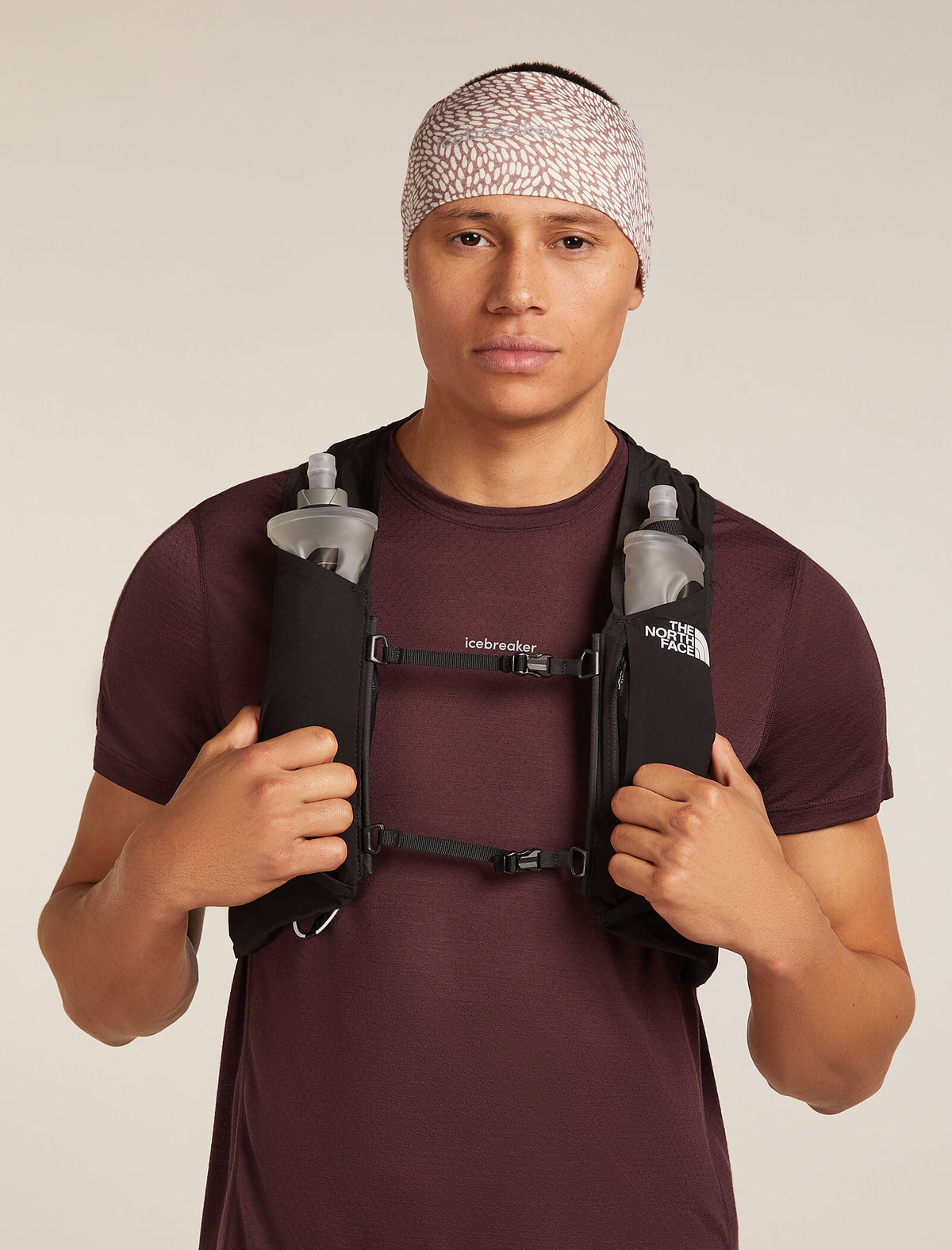 Unisex 200 Oasis Headband Flock Forms Summit/Snow - 2