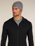 Unisex 260 Waffle Knit Wander Reversible Beanie Obsidian/Black - 1
