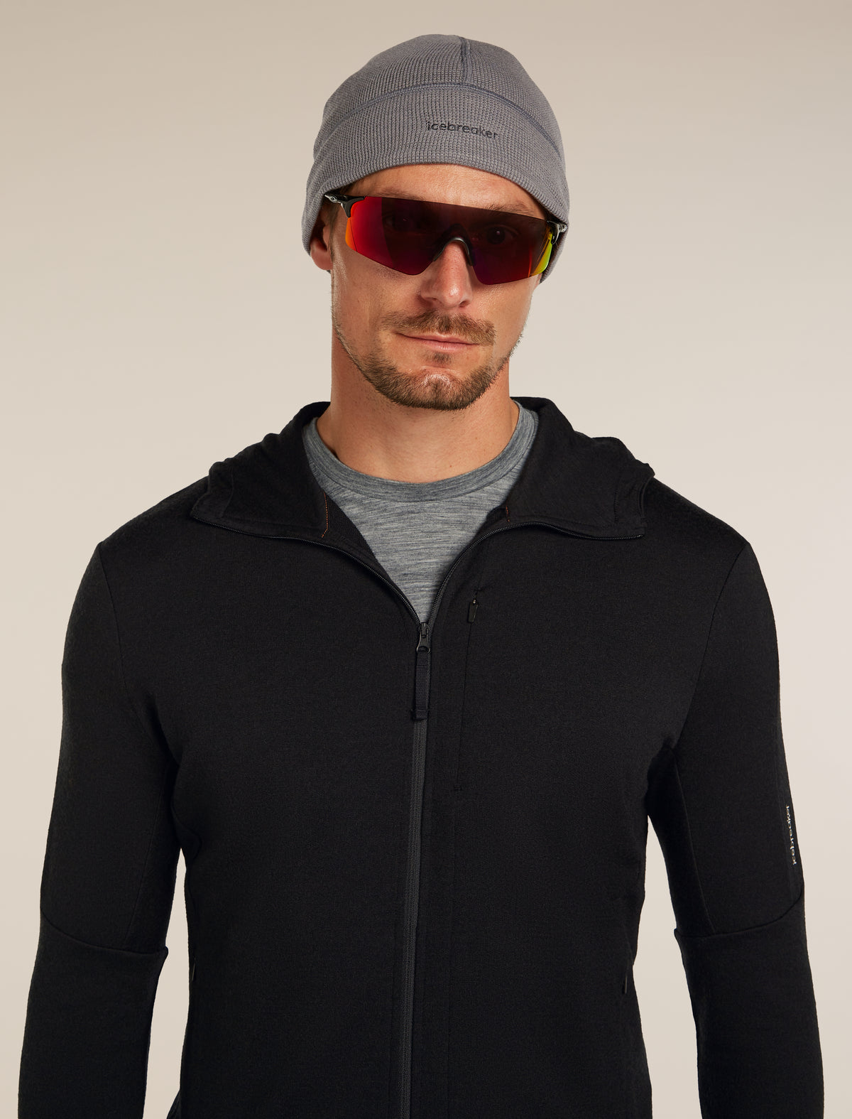 Unisex 260 Waffle Knit Wander Reversible Beanie Obsidian/Black - 4