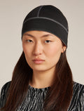 Unisex 260 Waffle Knit Wander Reversible Beanie Obsidian/Black - 6