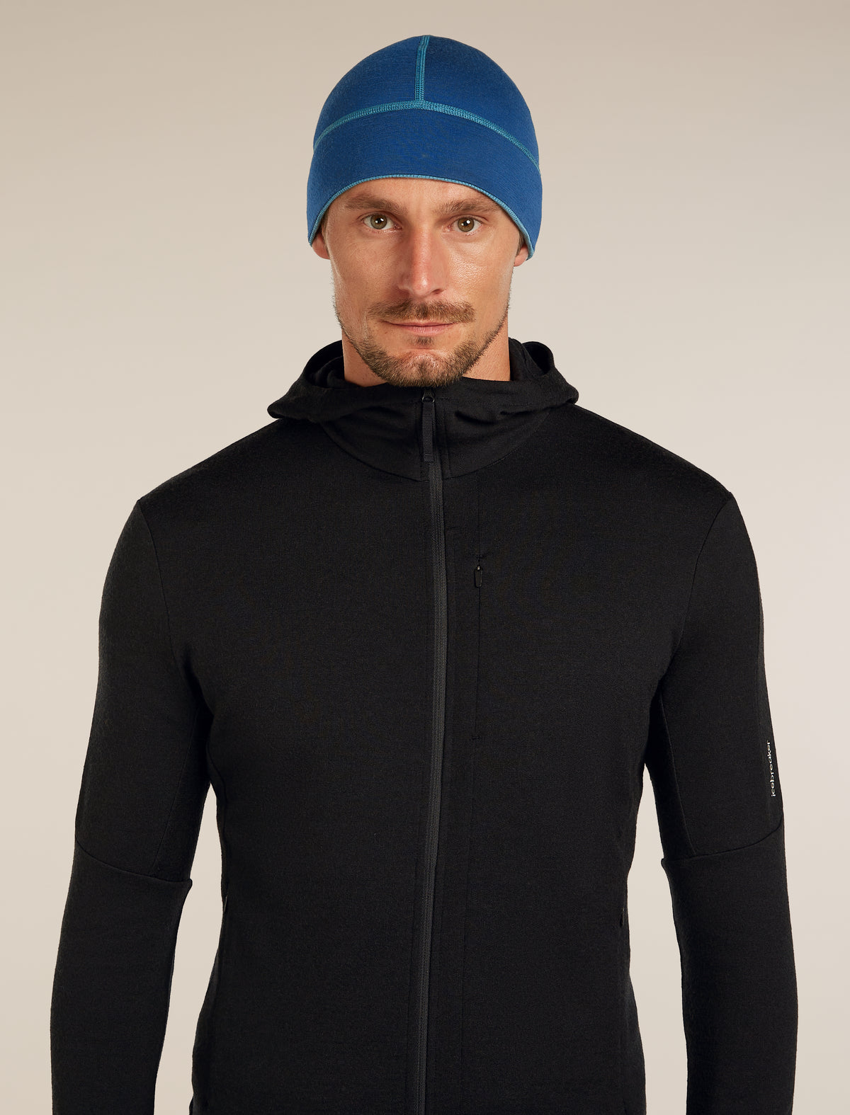 Unisex 260 Waffle Knit Wander Reversible Beanie Topaz/Atlantis - 9