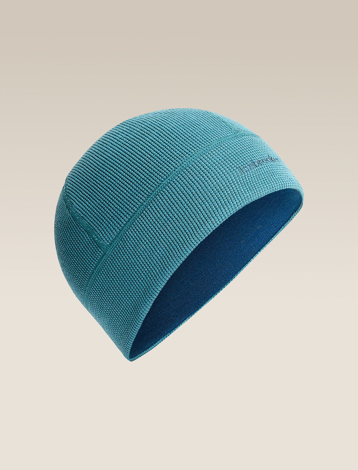 Unisex 260 Waffle Knit Wander Reversible Beanie Topaz/Atlantis - 11