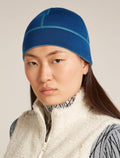 Unisex 260 Waffle Knit Wander Reversible Beanie Topaz/Atlantis - 6