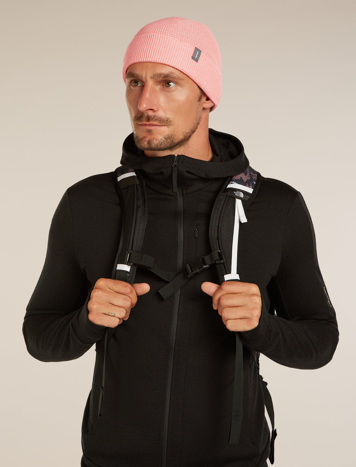 Unisex Feadan Cuff Beanie Acid pink - 4