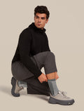 Men's Men Hike+ Mid Calf Socks Mountaineer Jet Hthr/Black - 2