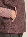 Women's Merino Blend 960 RealFleece™ High Pile Vest Summit Dk Hthr/Blush - 7