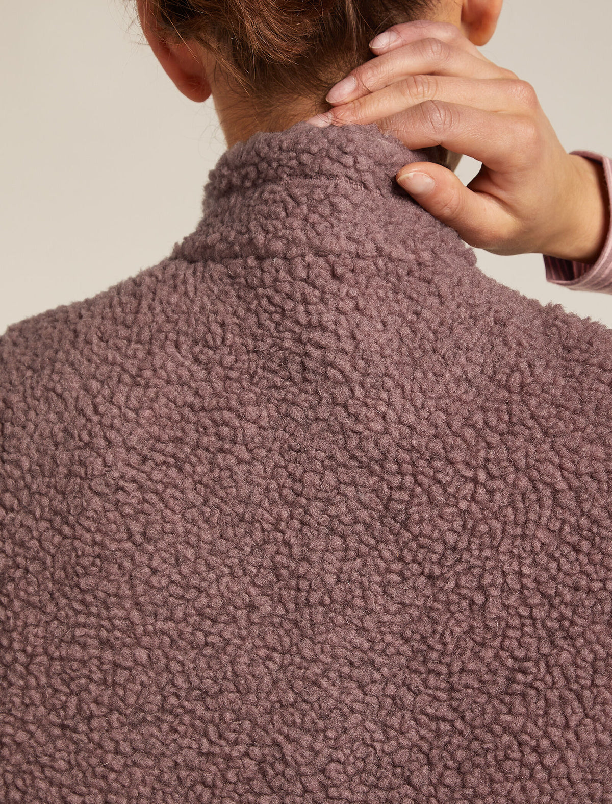 Women's Merino Blend 960 RealFleece™ High Pile Vest Summit Dk Hthr/Blush - 8