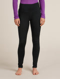200 Oasis High Rise Thermal Leggings Black - 1