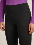 200 Oasis High Rise Thermal Leggings Black - 5