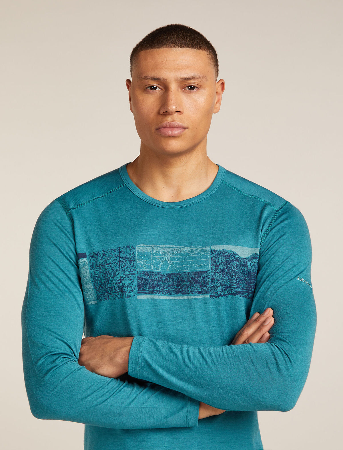 Men's 200 Oasis Thermal Top Elevation Line Topaz - 6