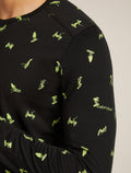 Men's 200 Oasis Thermal Top Snow Day Black/Peridot - 5