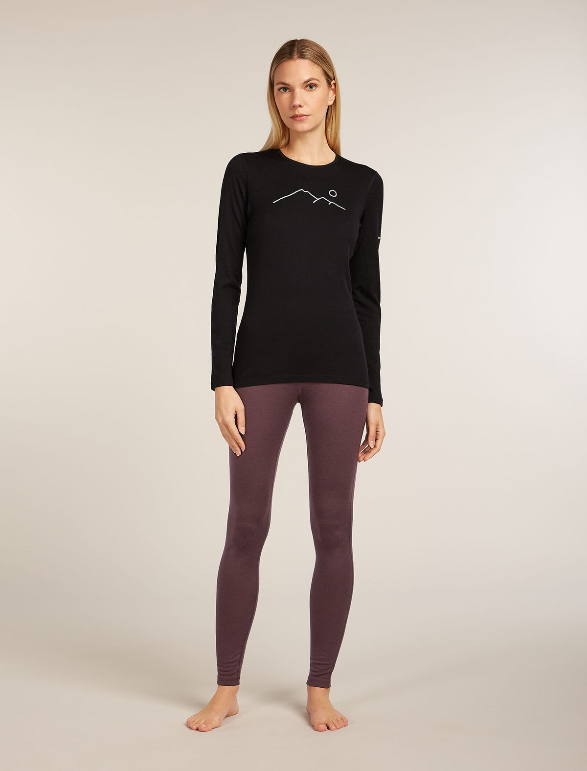 Women's 200 Oasis Thermal Top Rainer Ridge Black - 3
