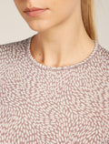 Women's 200 Oasis Thermal Top Flock Forms Summit/Snow - 6