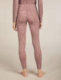 Women's 260 Tech Vertex High Rise Thermal Leggings Delta Lines Summit/Blush - 2