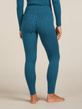Women's 260 Tech Vertex High Rise Thermal Leggings Snow Grid Topaz/Atlantis - 2