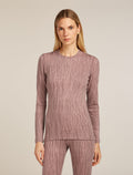 Women's 260 Tech Vertex Thermal Top Delta Lines Summit/Blush - 1