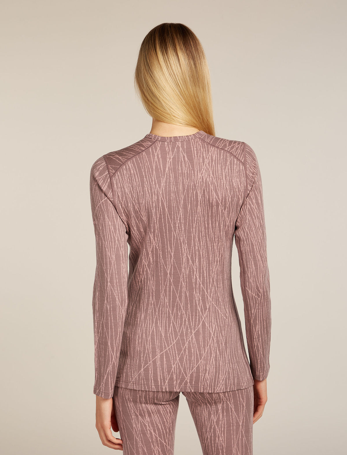 Women's 260 Tech Vertex Thermal Top Delta Lines Summit/Blush - 2