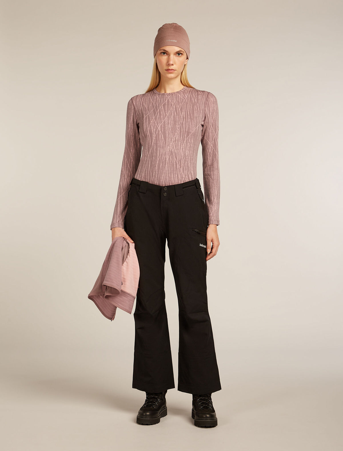 Women's 260 Tech Vertex Thermal Top Delta Lines Summit/Blush - 4